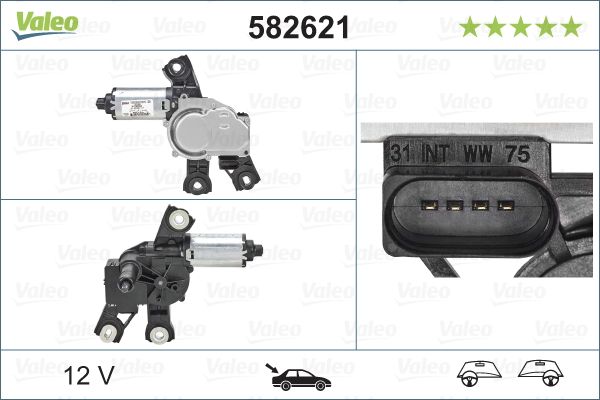 VALEO 582621 Motore tergicristallo-Motore tergicristallo-Ricambi Euro